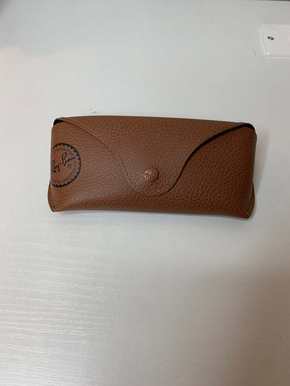 Ray-Ban Eyeglasses/Sunglasses Case Brown Snap Closure One Size Unisex